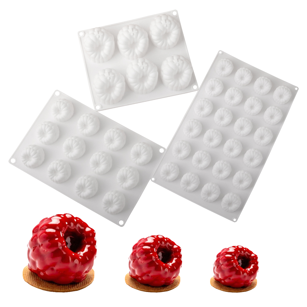 Kitchen Baking Gadgets - 6/12/24-Cell Framboos Ontwerp Food Grade Siliconen