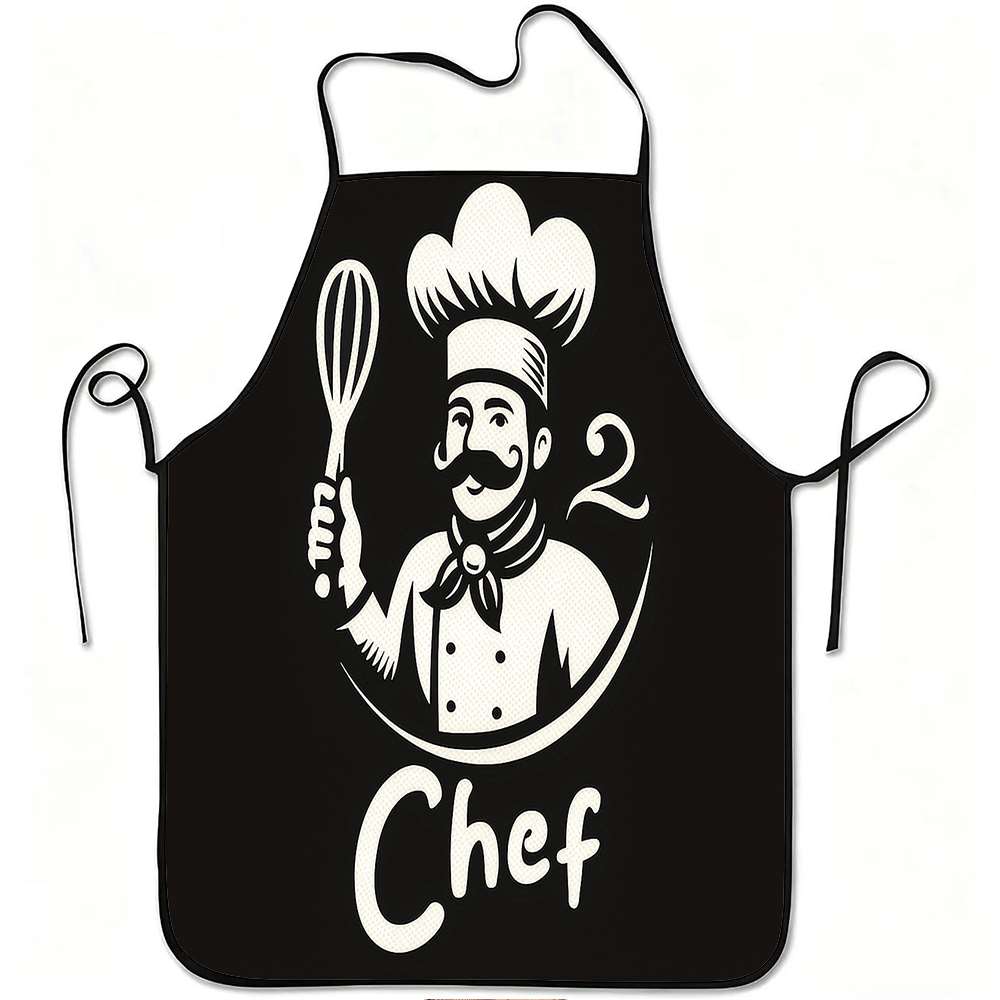 Kitchen Baking Ideas - 1 stuk eenvoudige, klassieke schort met