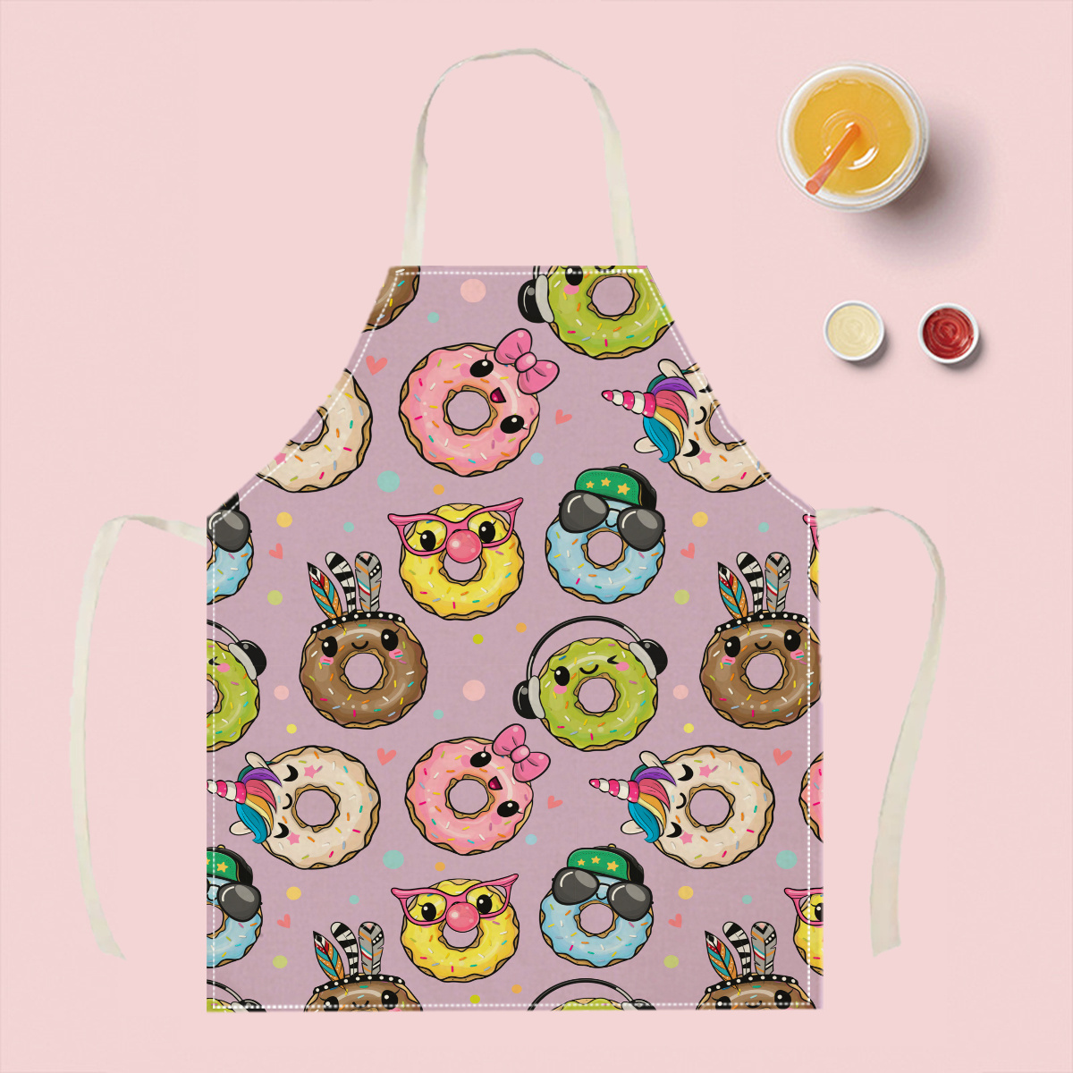 Kitchen Baking Ideas - 1pc Leuke Cartoon Donut Schort Grappige