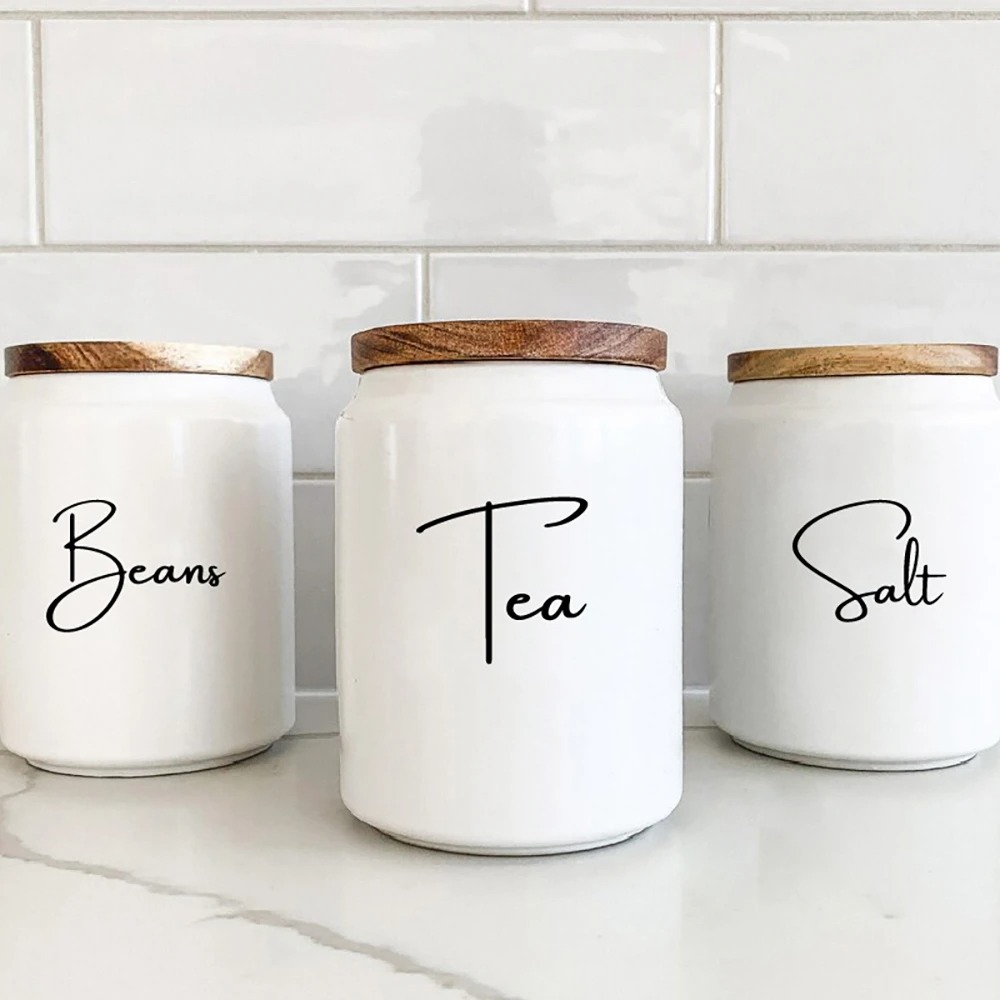 Kitchen Baking Canisters - Keukenorganisatie Etiketten voor blikken en potten