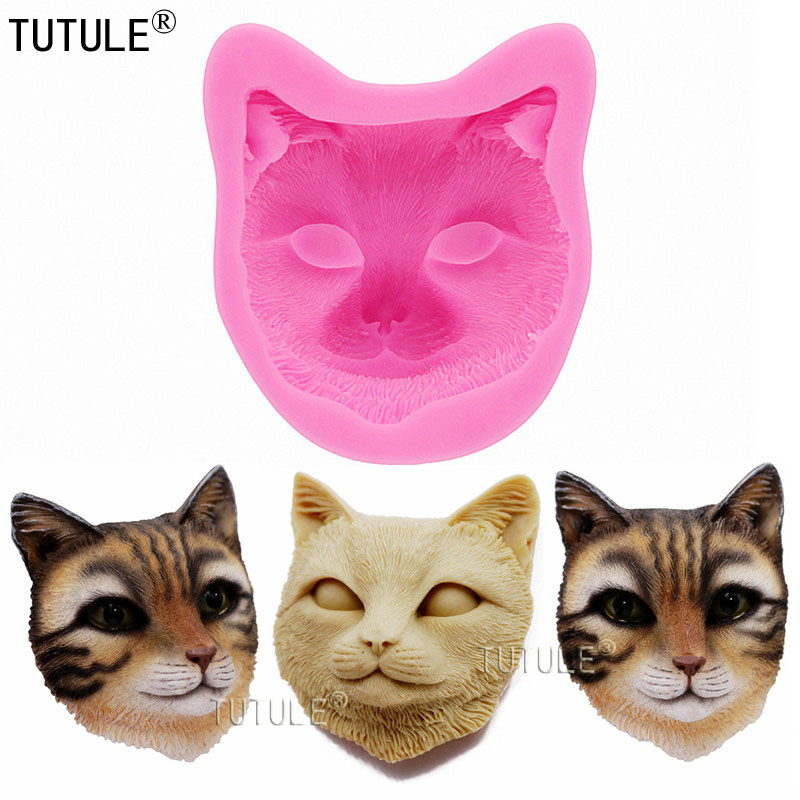 Pastry Brush Silicone - Kattenkop siliconen haarborstel chocolade zeep cake,
