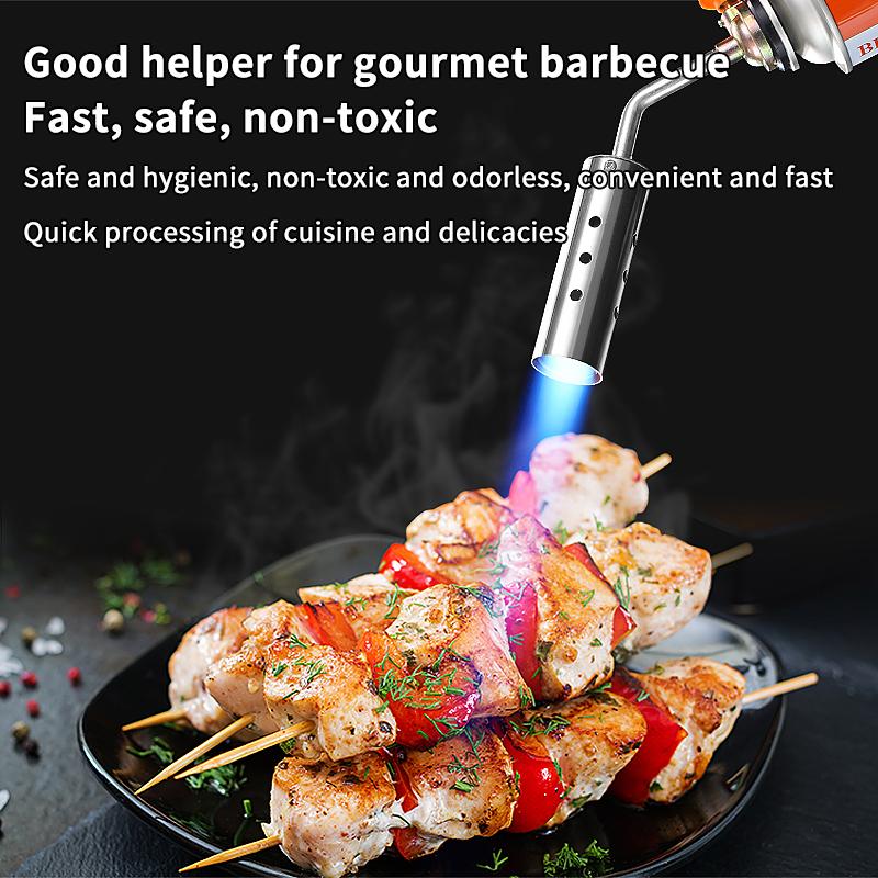 Kitchen Baking Torch - Butaan gasbrander, verstelbare kookbrander, keukenhulp voor