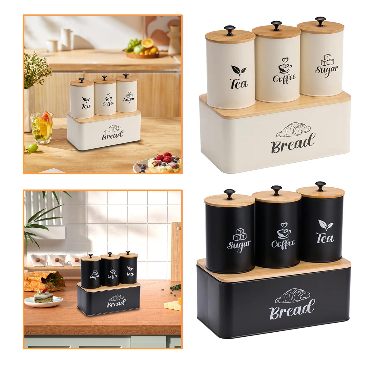 Kitchen Baking Canisters - Keukenbusjesset, broodtrommel voor op het aanrecht,