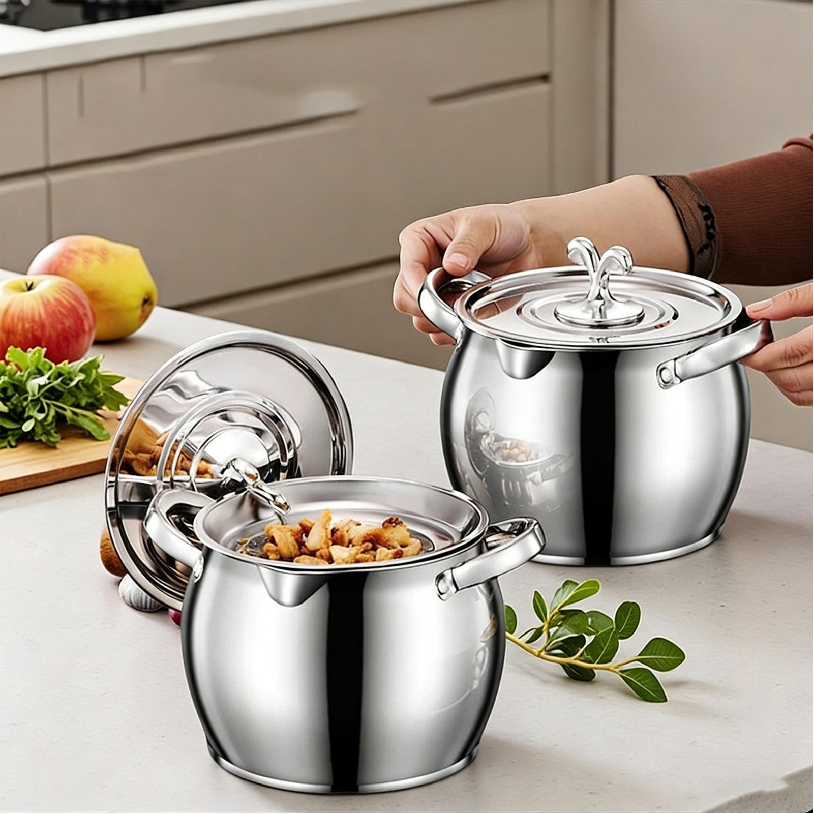 Kitchen Baking Canisters - Vetcontainer voor de keuken Roestvrijstalen olieopslagbussen