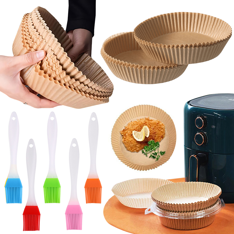 Kitchen Baking Gadgets - 50/100PCS Air Friteuse Papieren Plaat met