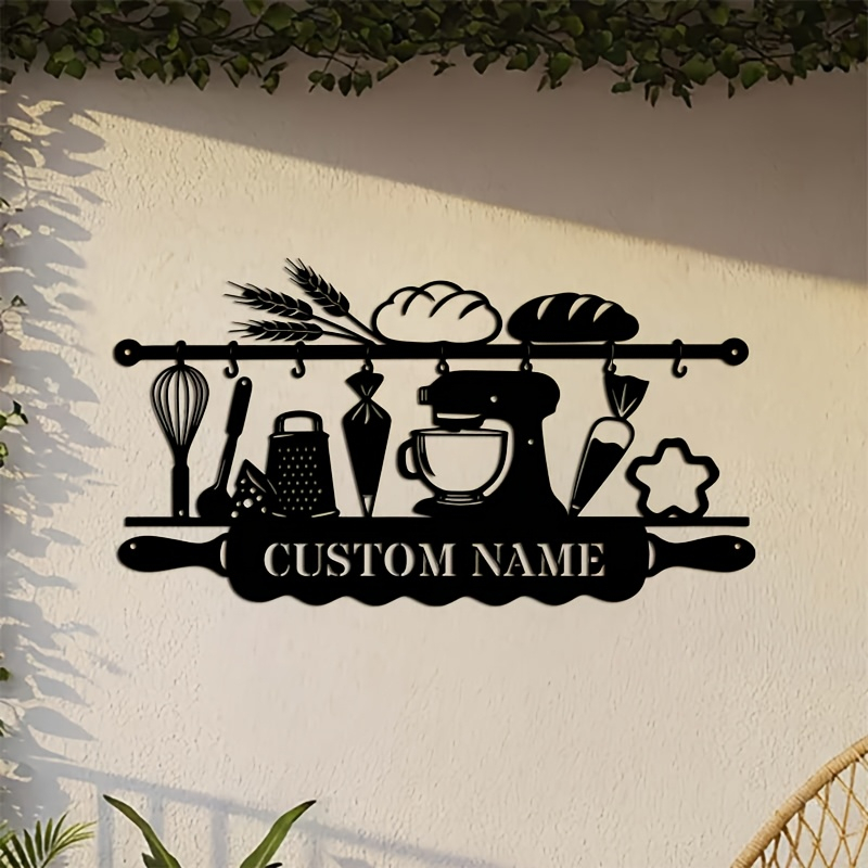 Kitchen Baking - Gepersonaliseerde ijzeren wanddecoratie voor de keuken,