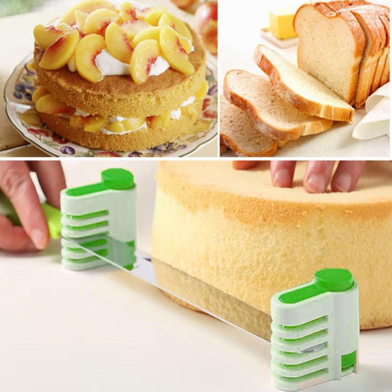 Kitchen Baking Torch - 【S】2 stks/set Verstelbare 5-laags taartsnijder Broodmes