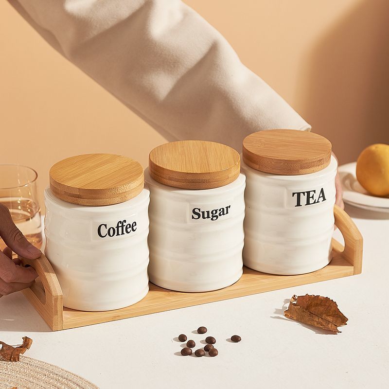 3-delige keramische voorraadpo - Kitchen Baking Canisters recensie en prijs