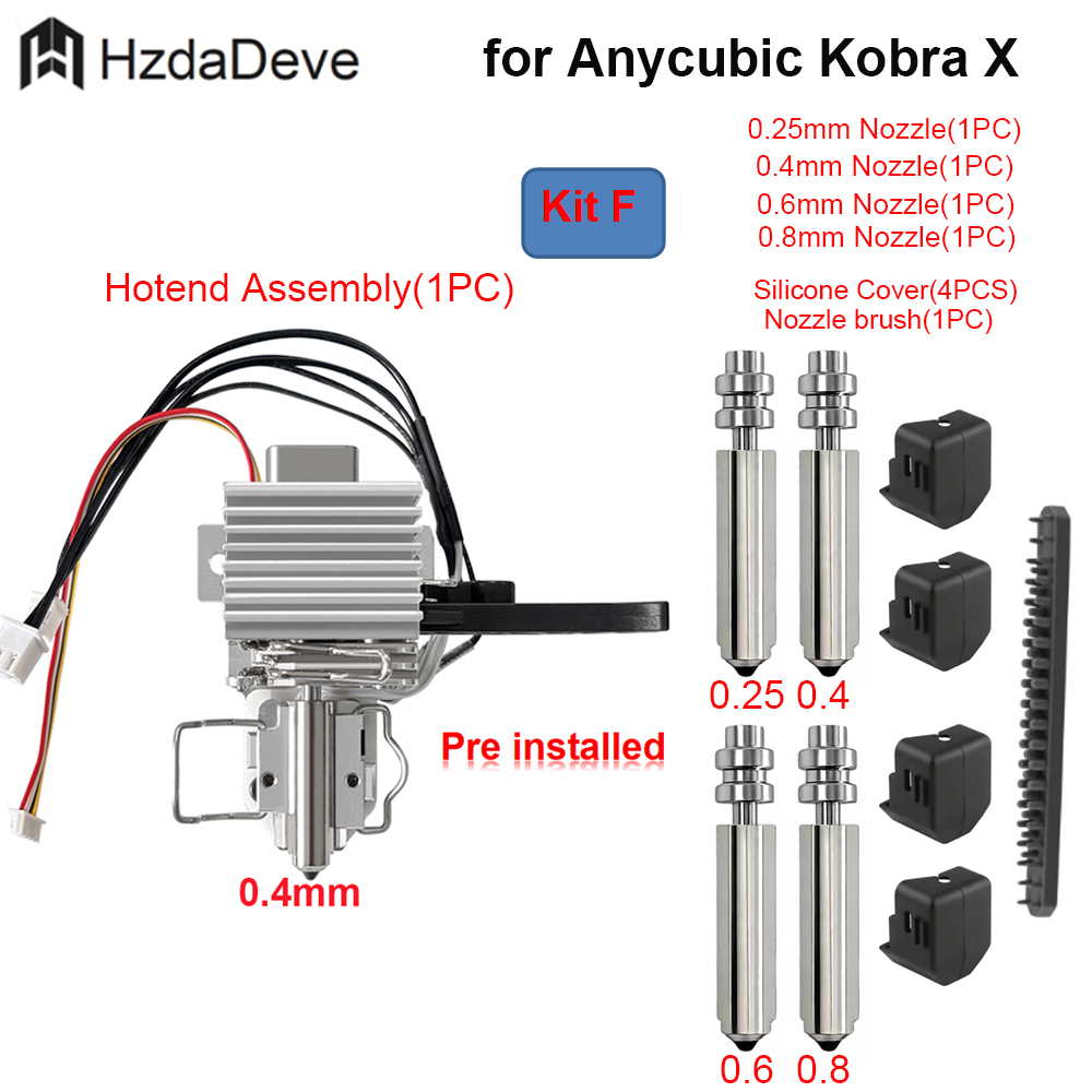 voor Anycubic Kobra X Hotend V - Pastry Brush Silicone recensie en prijs