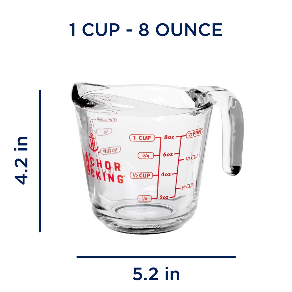 2-delige glazen maatbekersset  - Kitchen Baking recensie en prijs