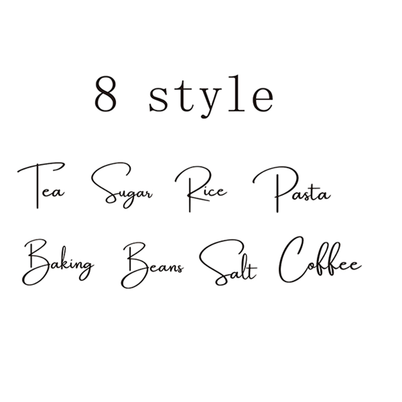 Sticker alleen 8 stuks keuken  - Kitchen Baking Canisters recensie en prijs