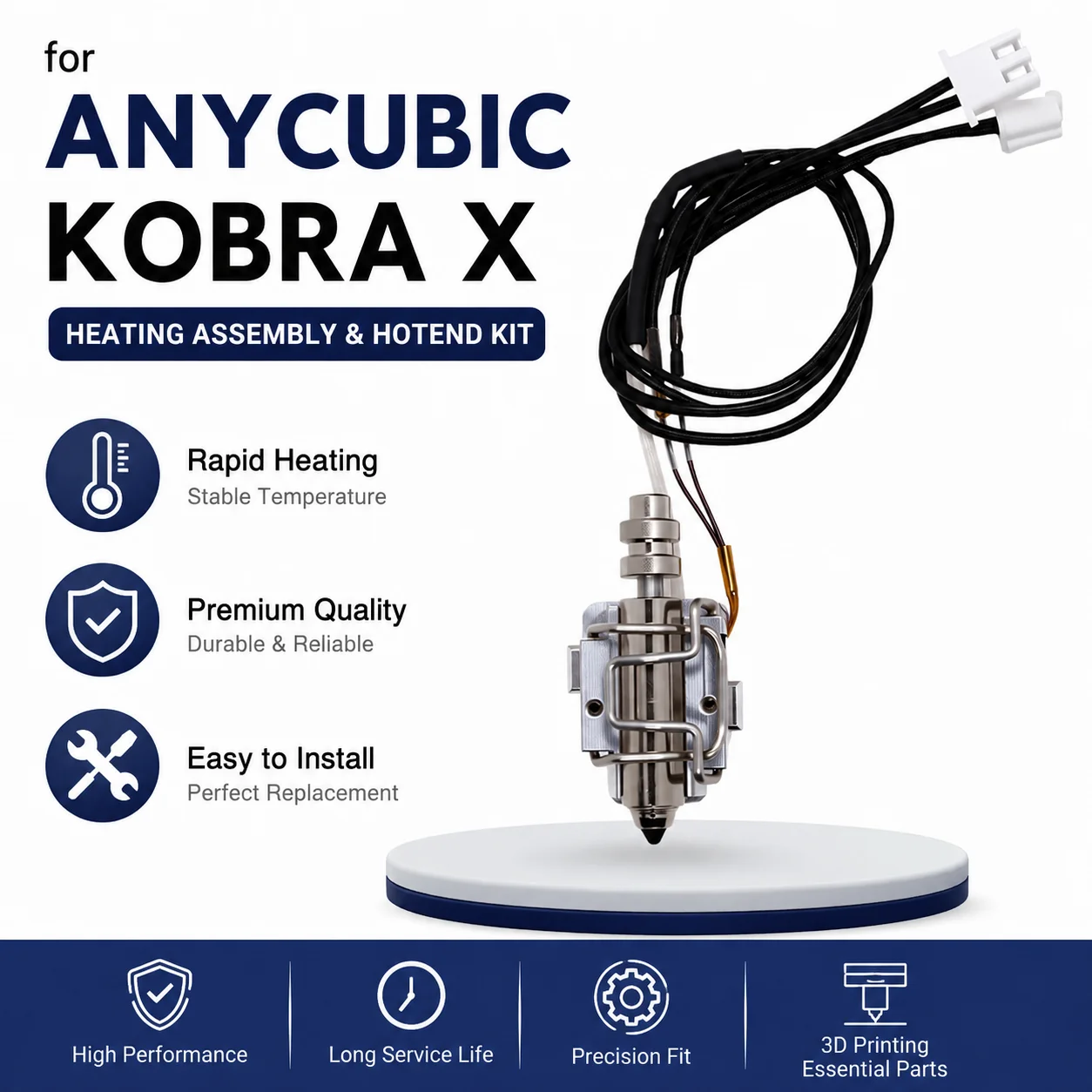 Anycubic Kobra X Hotend Nozzle - Pastry Brush Silicone recensie en prijs