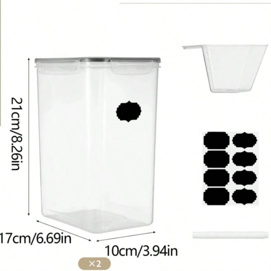Extra grote luchtdichte voedse - Kitchen Baking Canisters recensie en prijs