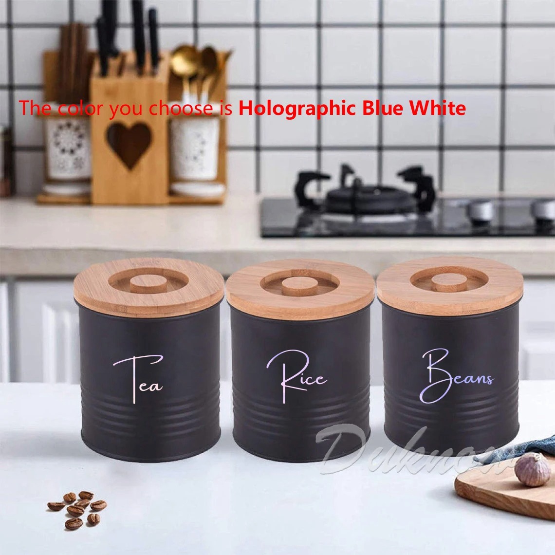 Keukenorganisatie Etiketten vo - Kitchen Baking Canisters recensie en prijs