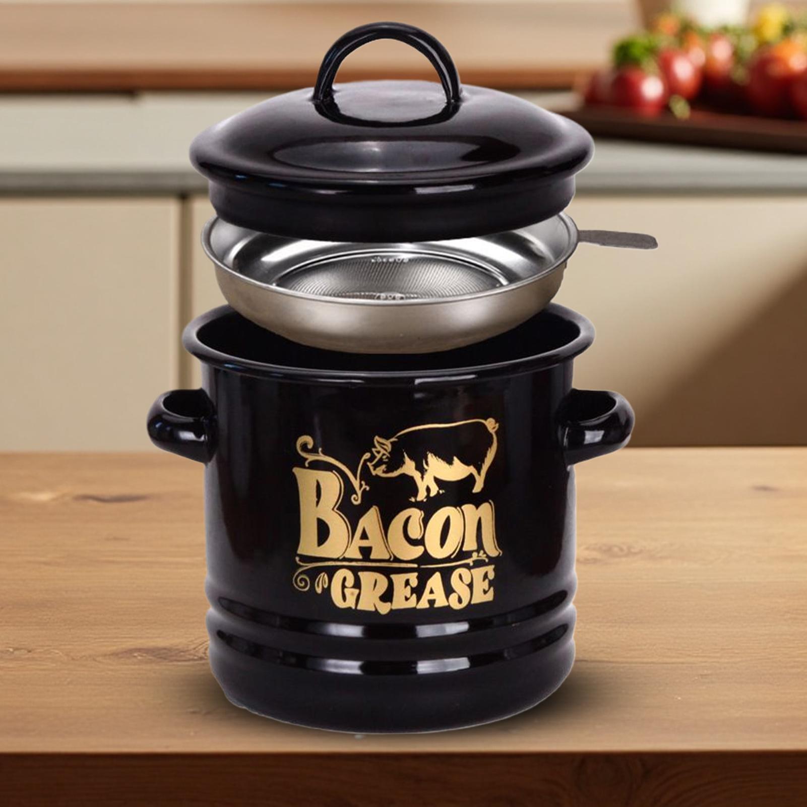 Bacon Vetcontainer 1200 ml Vet - Kitchen Baking Canisters recensie en prijs