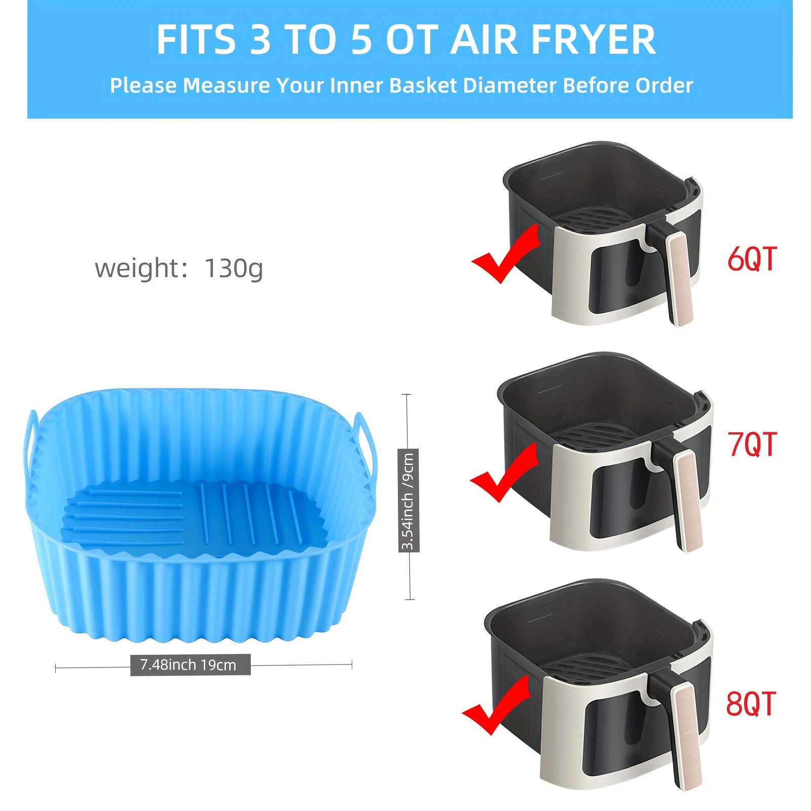 De 1-vierkante siliconen lucht - Kitchen Baking Gadgets recensie en prijs