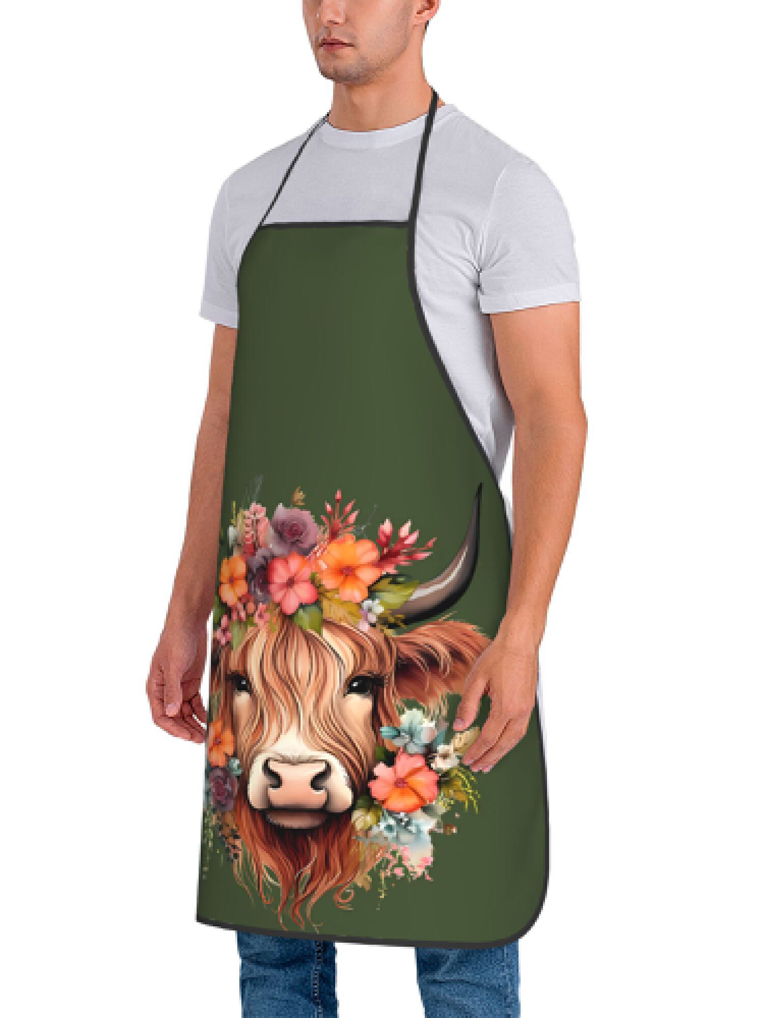 1 stuk Fun Highland Cow Floral - Kitchen Baking Ideas recensie en prijs