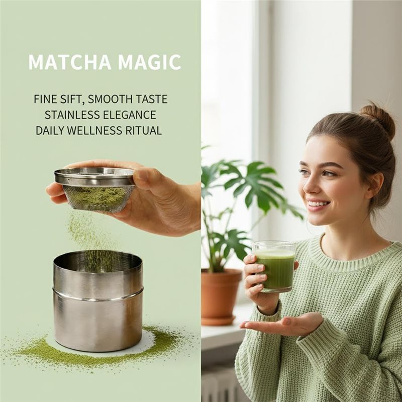 AB66-RVS Matcha-poeder shaker, - Kitchen Baking Canisters recensie en prijs