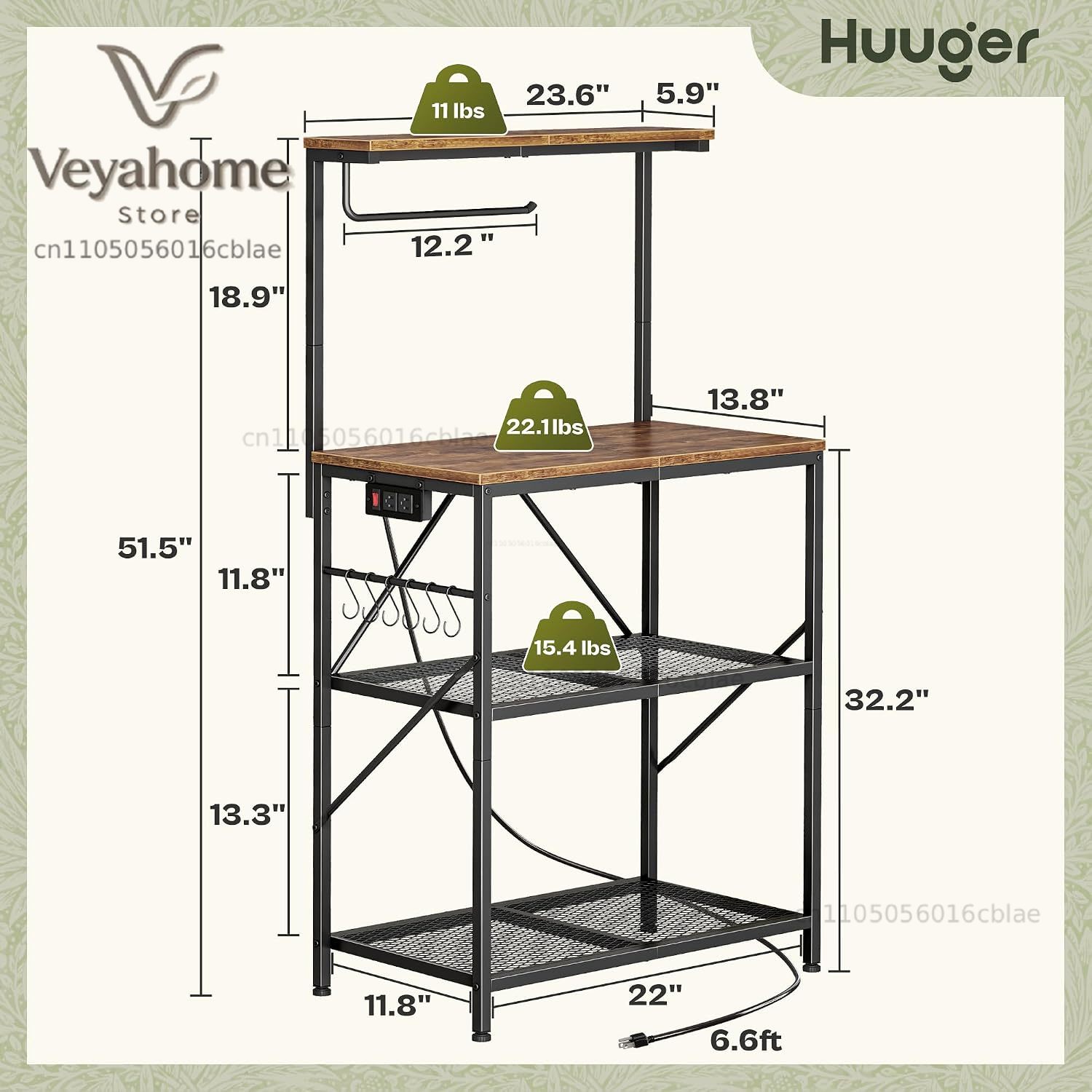 Huuger 4-laags bakkersrek met  - Kitchen Baker recensie en prijs