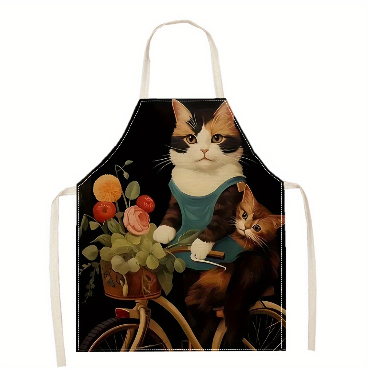 Linnen schort grappige kat zon - Kitchen Baking Ideas recensie en prijs