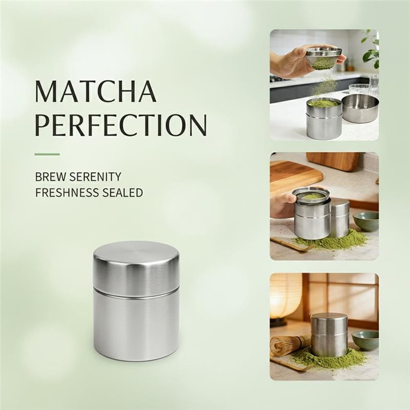 Roestvrijstalen Matcha-poederz - Kitchen Baking Canisters recensie en prijs